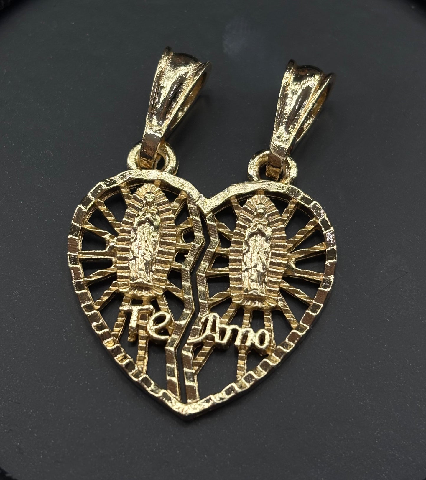 Te Amo Double Heart Pendant