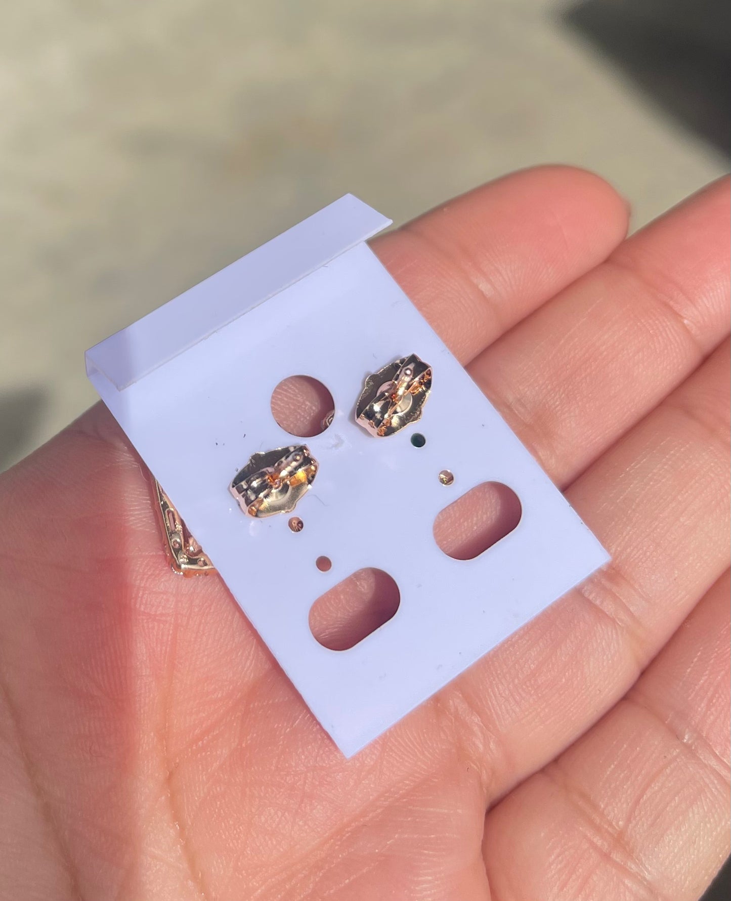 Blue Square High Quality Earring