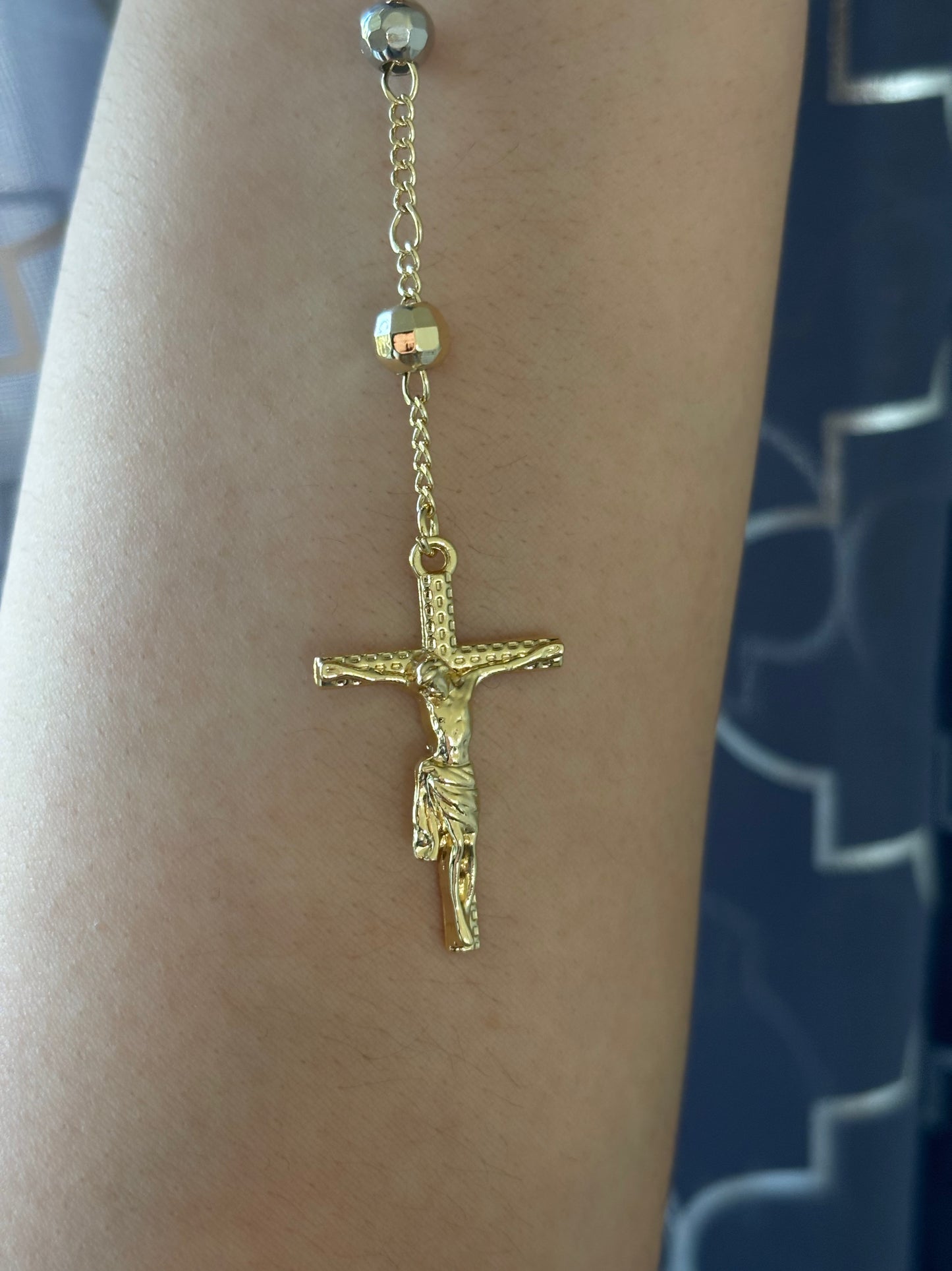Virgen Tri Rosario Chain
