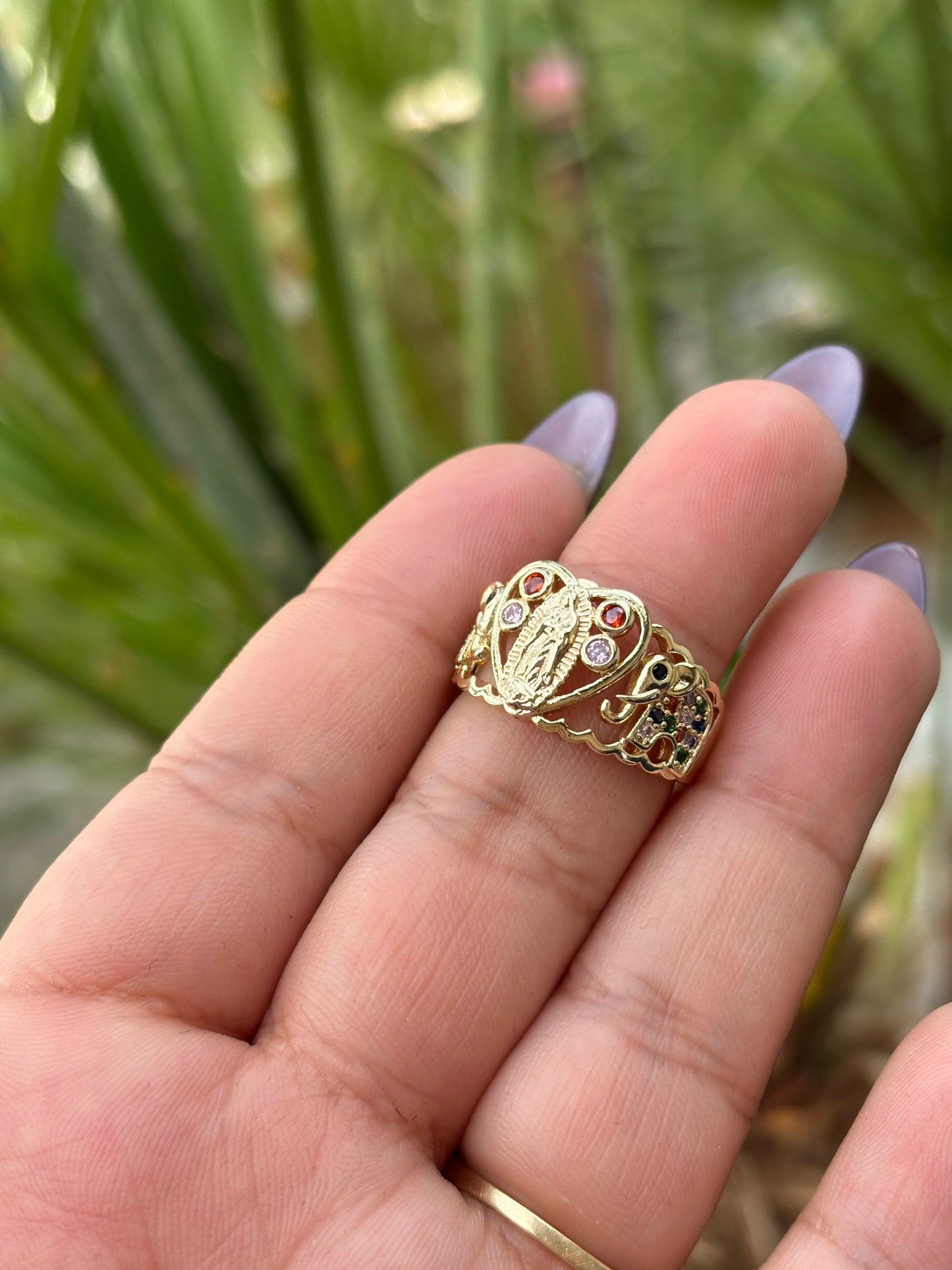 Solid Elephant Ajustable Ring