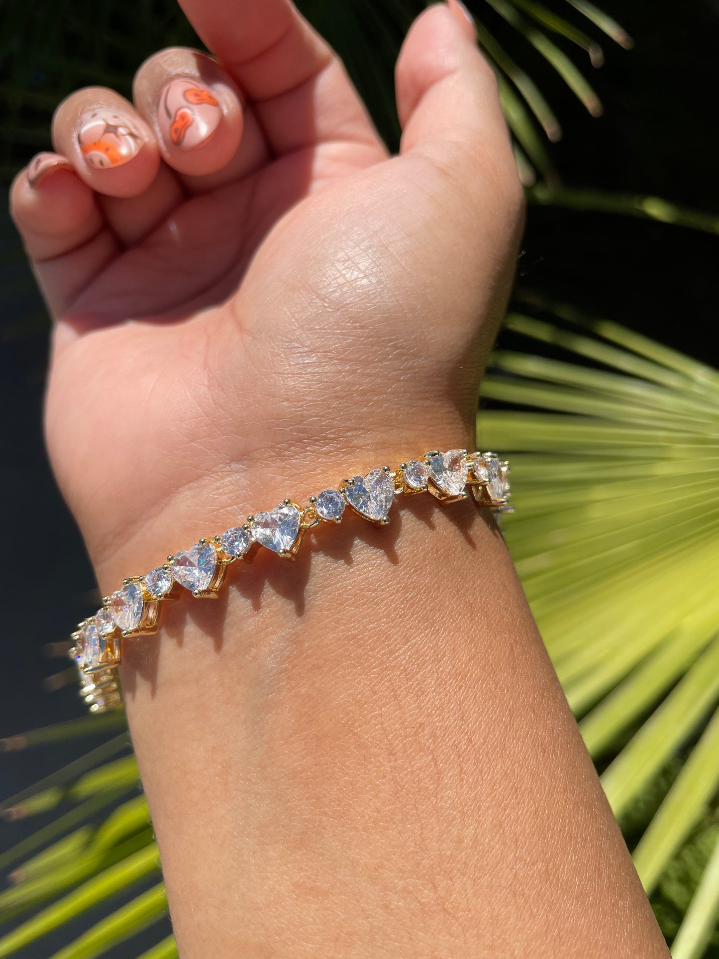 Gem hearts bracelet
