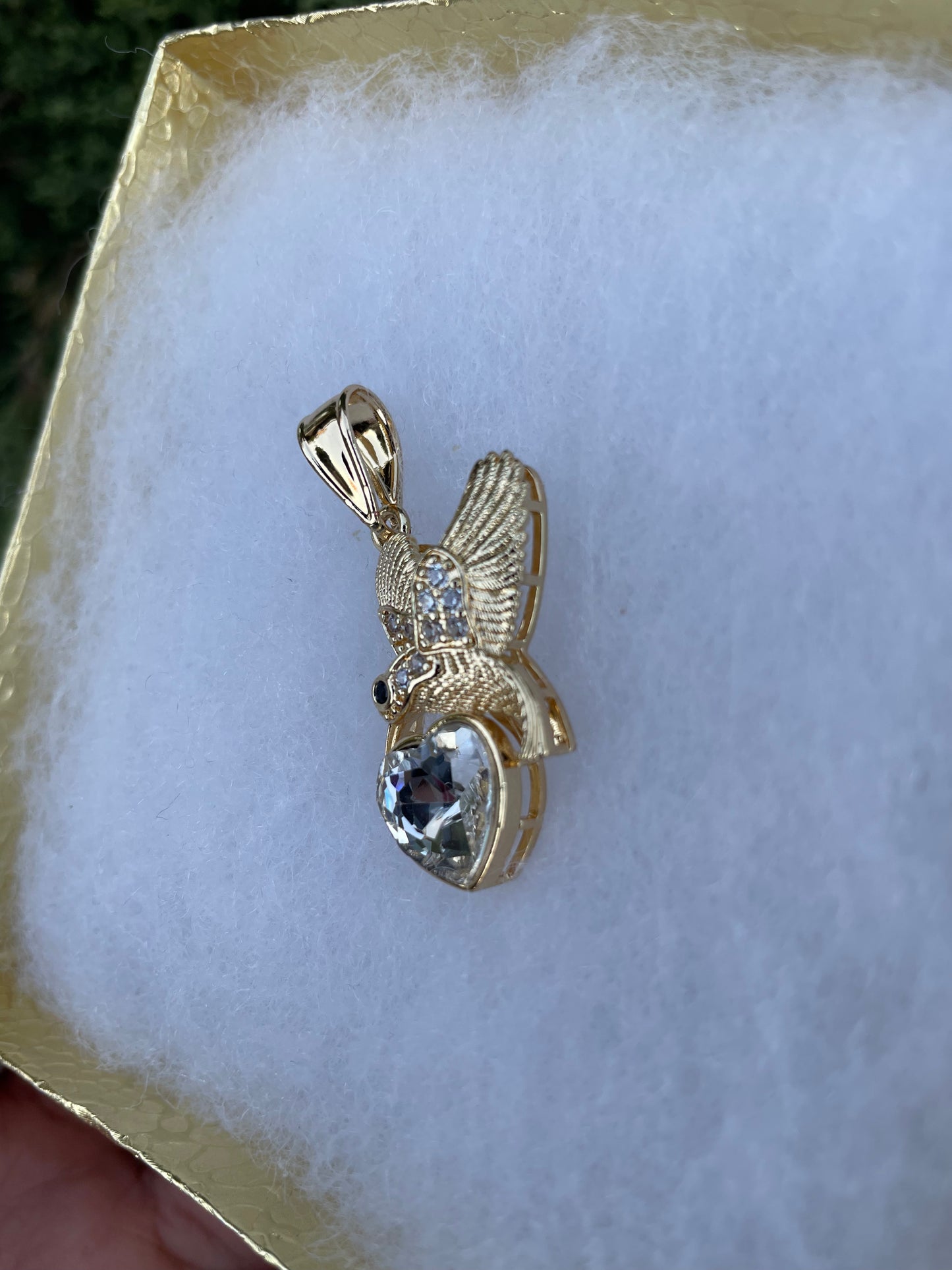 Pájaro clear Pendant