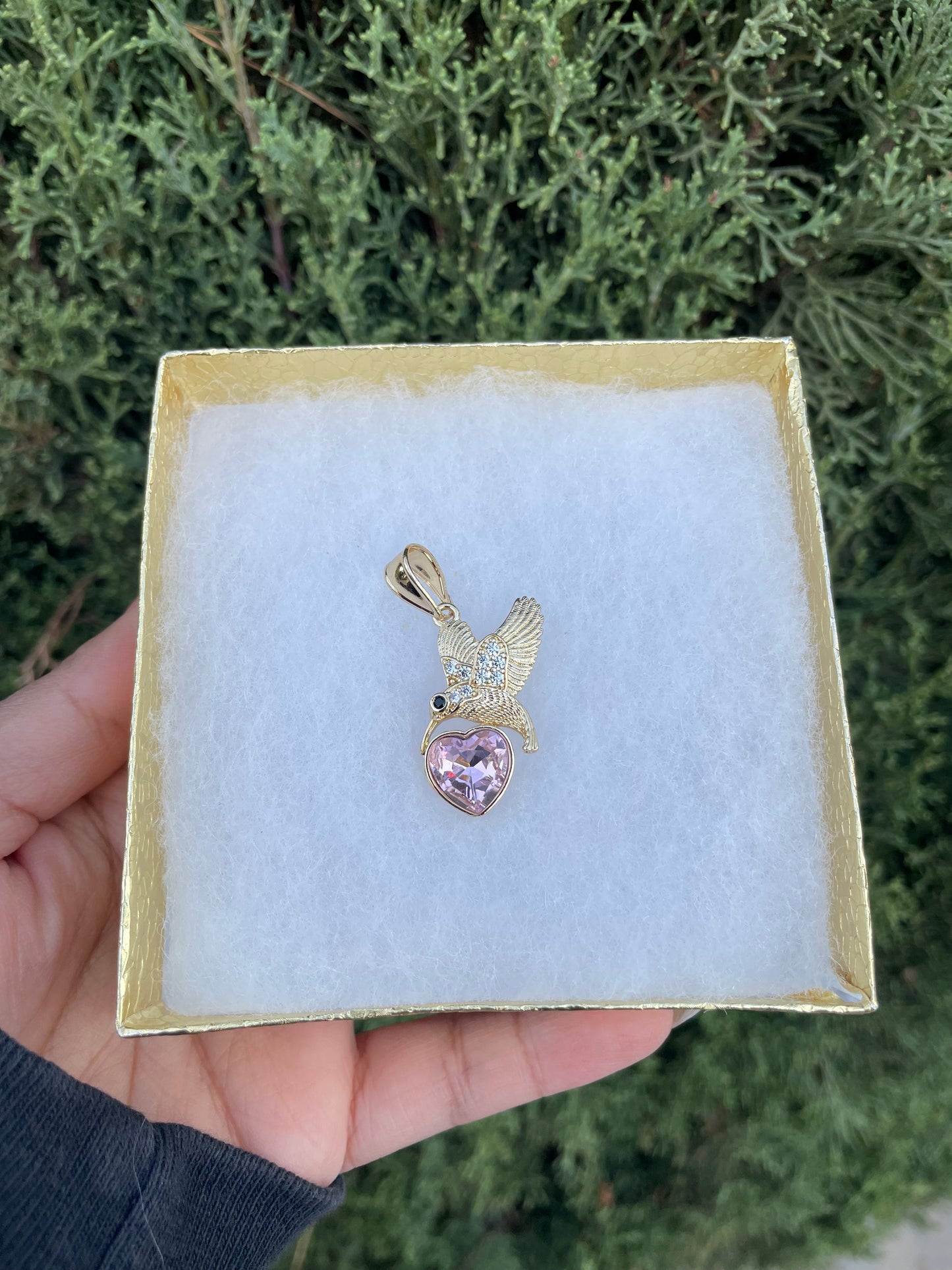 Pájaro rosa Pendant