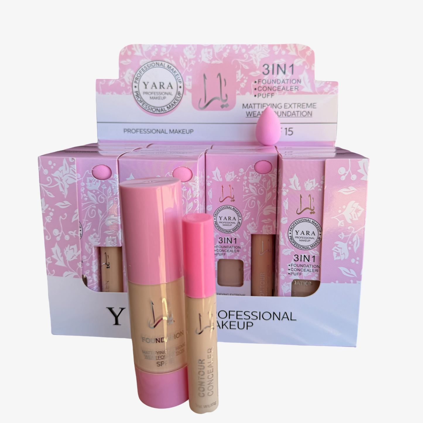 Foundation concealer puff set
