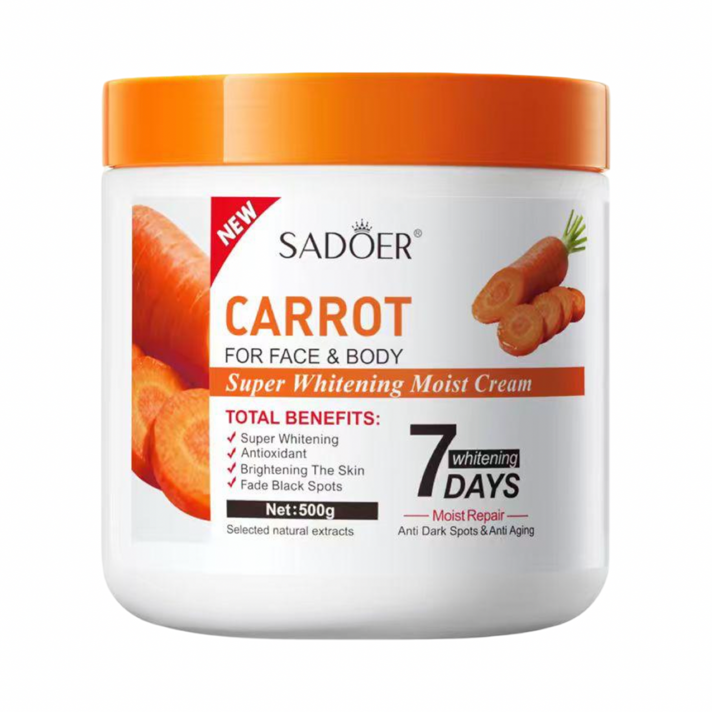 Carrot face and body cream