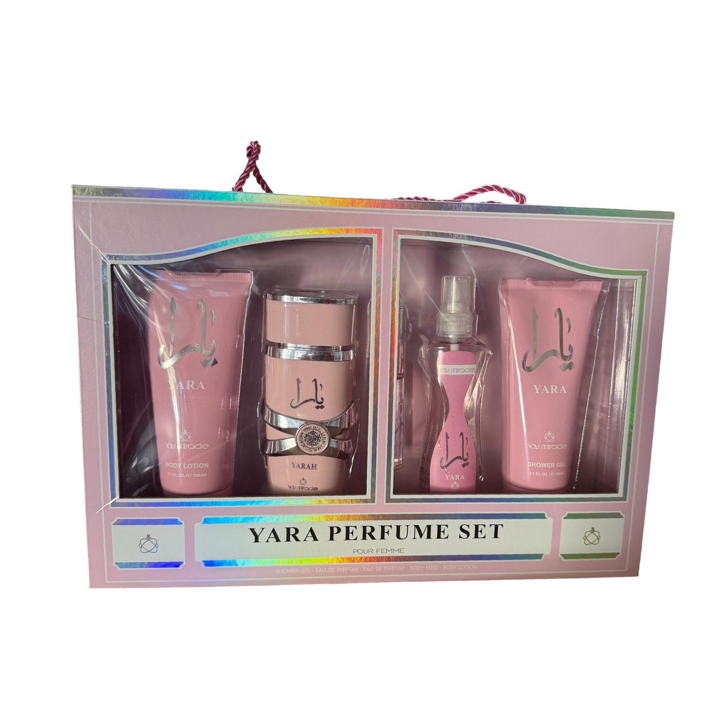 Pink perfume set