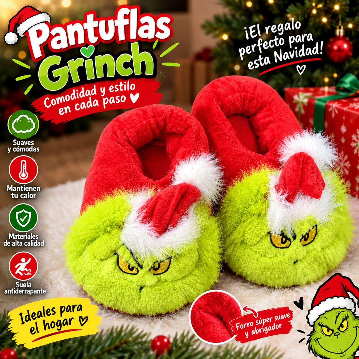 Slipper grinch size 8