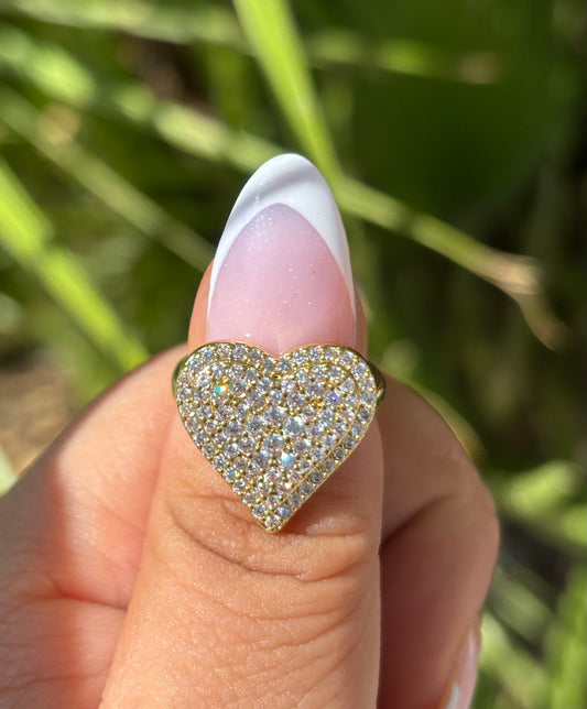 Heart Tip Ajustable Ring