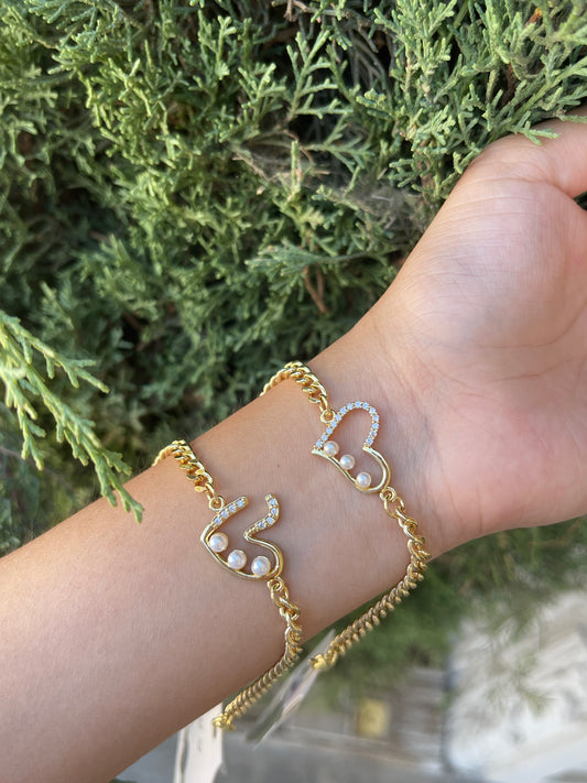 Perla heart bracelet