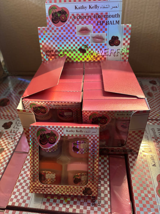 Cherry Lip Balm Set 12pc