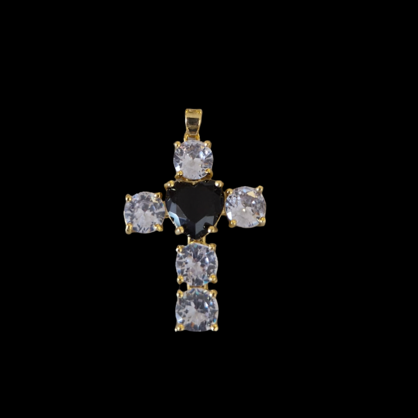 C-51 Heart Cross Pendant