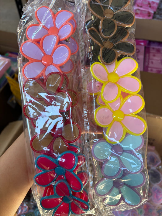 Flower Hair Clips 12pc