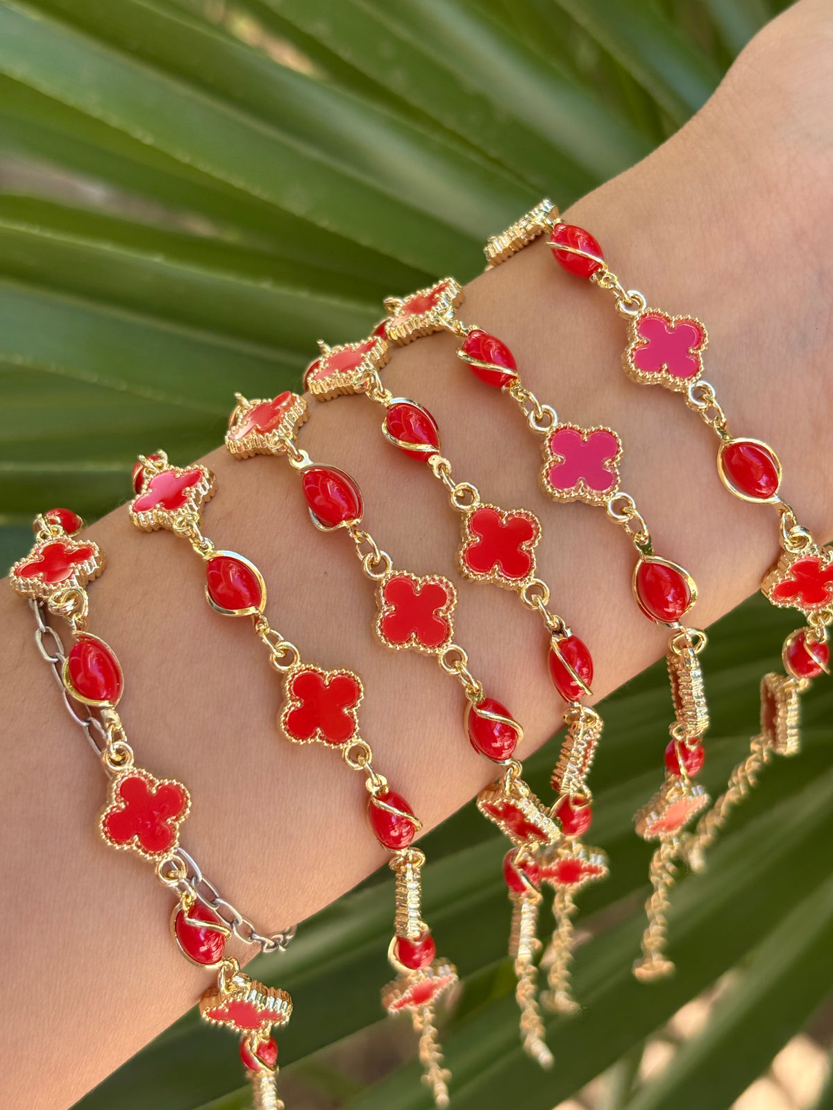 Trebol reb bracelet 6pcs