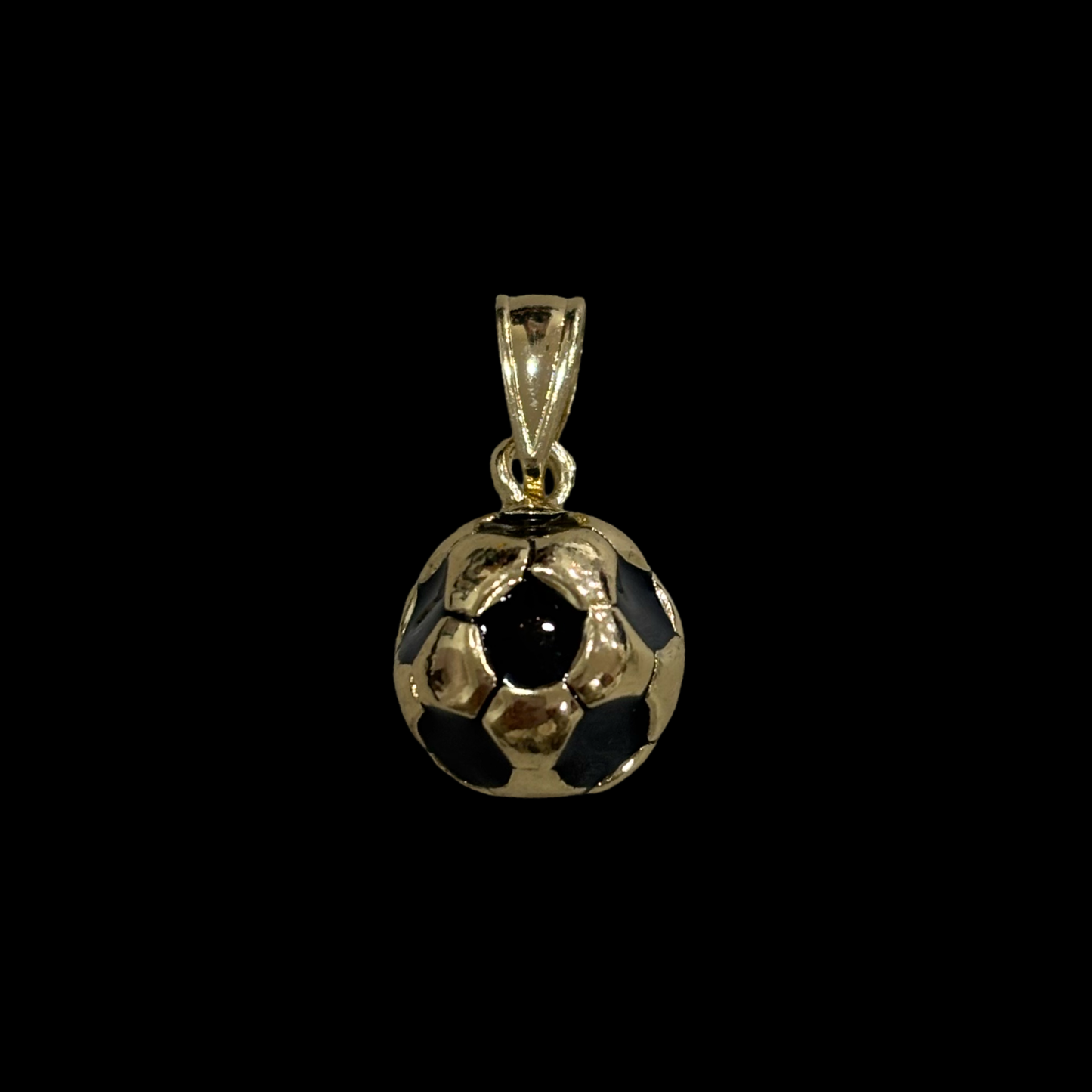 Gold soccer ball pendant