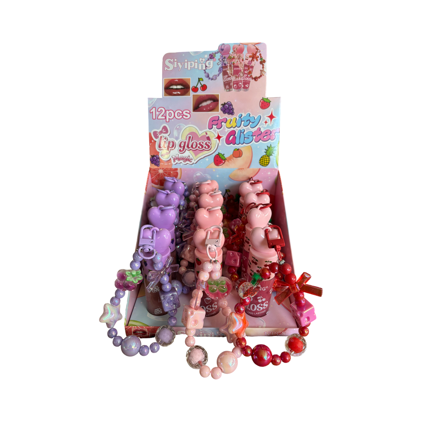 Lipgloss keychain fruity