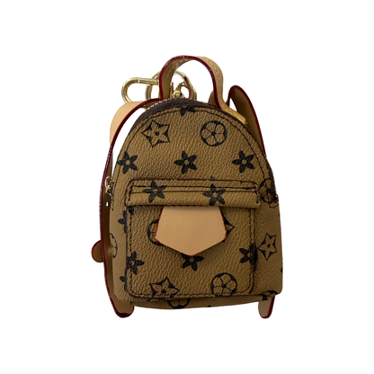 Light Brown Backpack Keychain