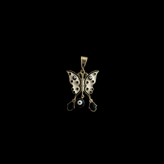 M-28 eye butterfly pendant