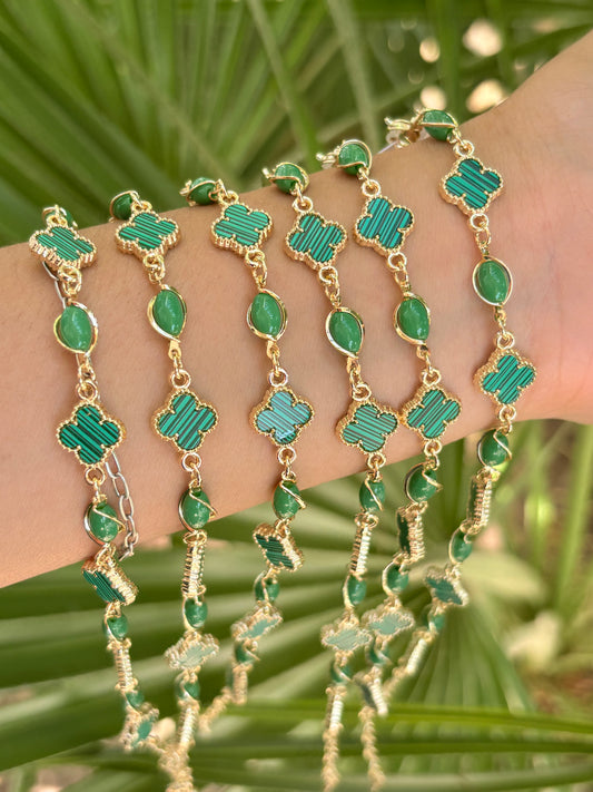 Green trébol B 6pcs
