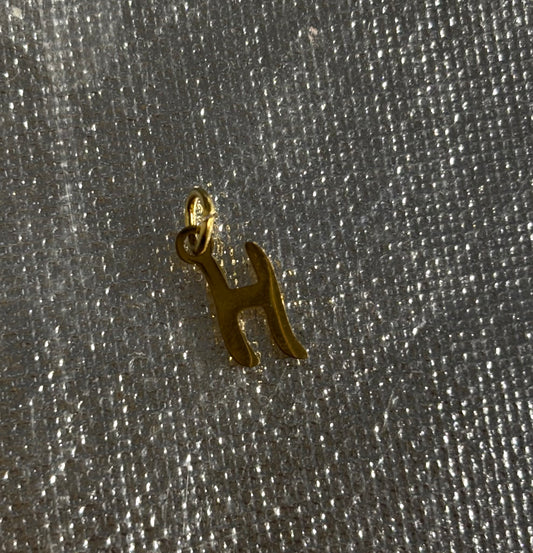 Diy H Charm Pendant
