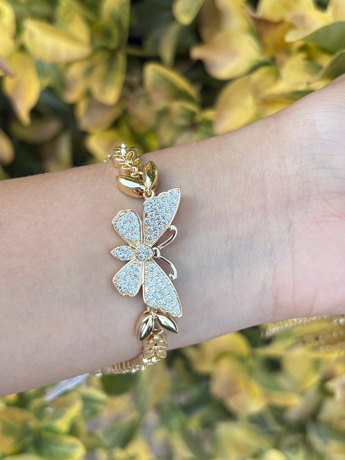 Bling butterfly bracelet
