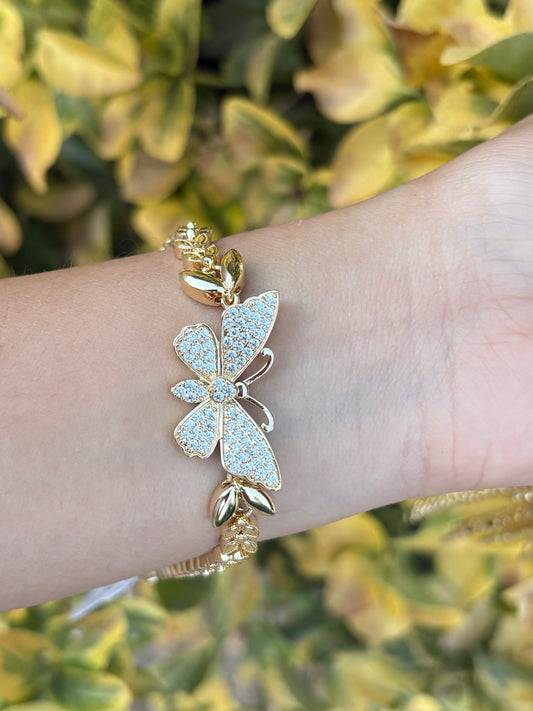 Bling butterfly bracelet