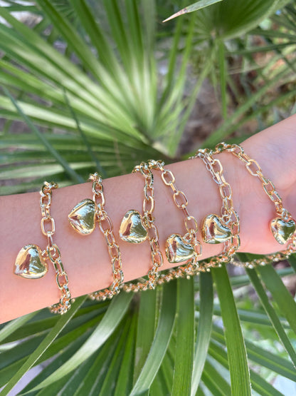 Hearth bracelet 6pcs
