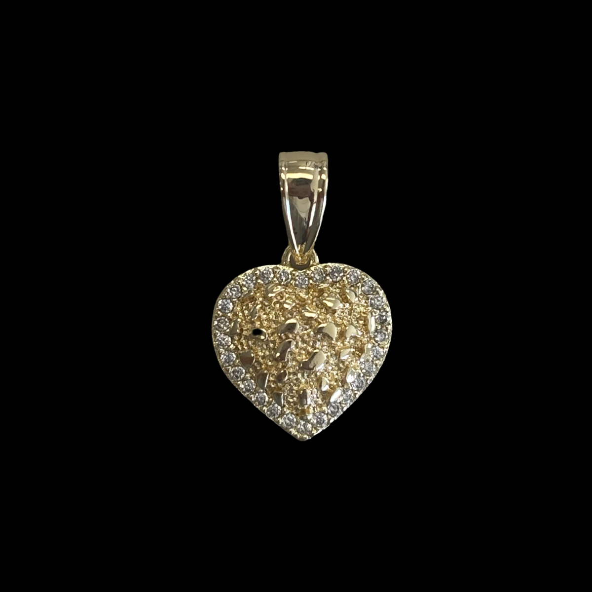H-65 mini heart nugget pendant