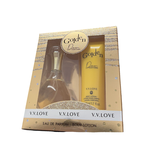 Golden Perfume Set