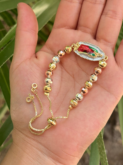 Ajustable V bolita bracelet