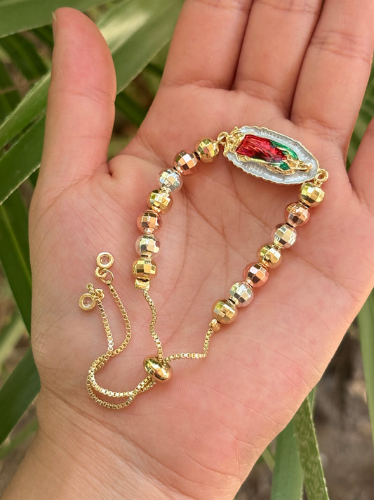 Ajustable V bolita bracelet
