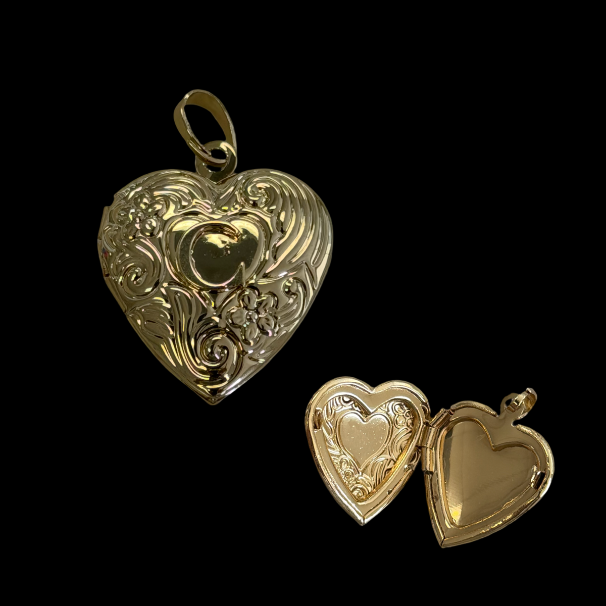 H-8 heart C pendant