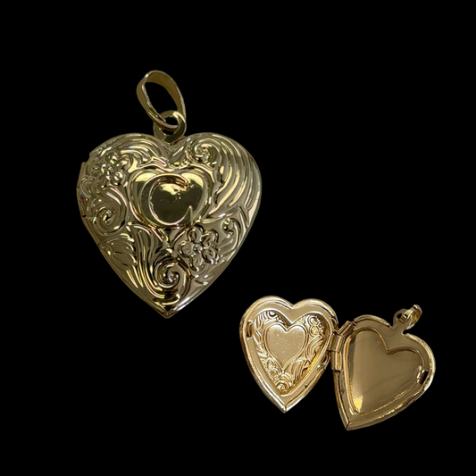 H-8 heart C pendant