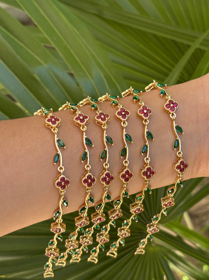 Rose bracelet 1pc