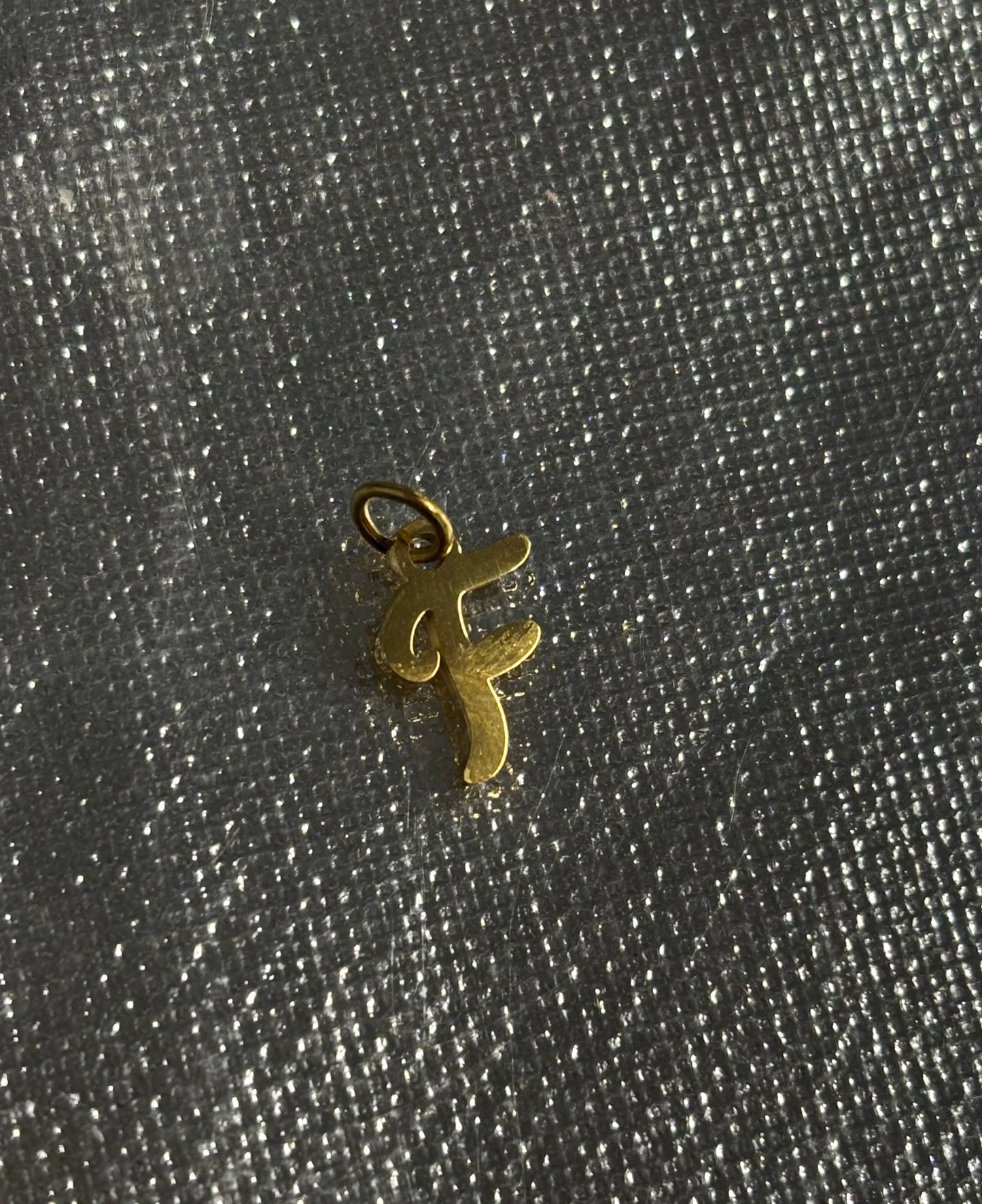 Diy F Charm Pendant