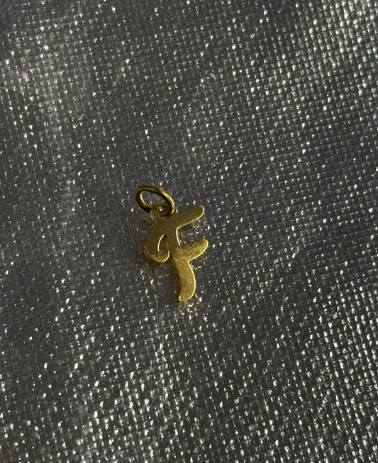 Diy F Charm Pendant