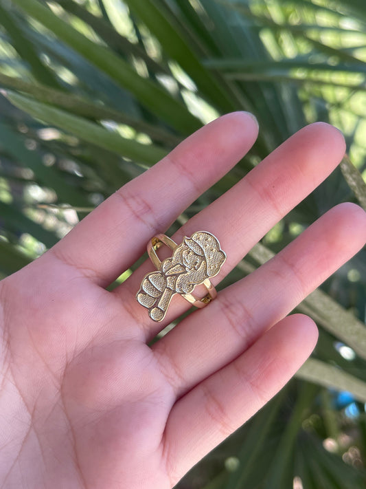 1pc Strawberry ring ajustable