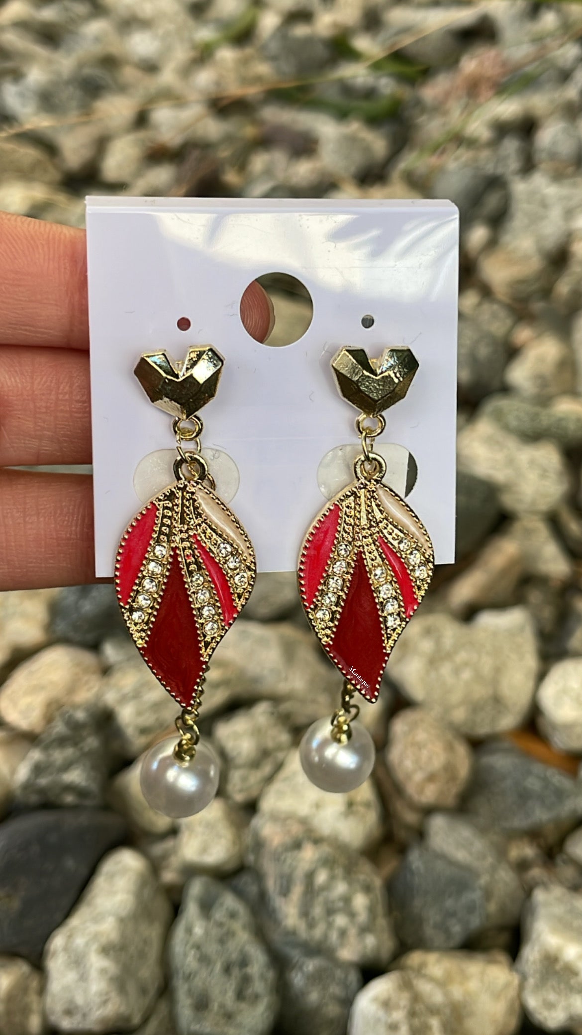 Red earring