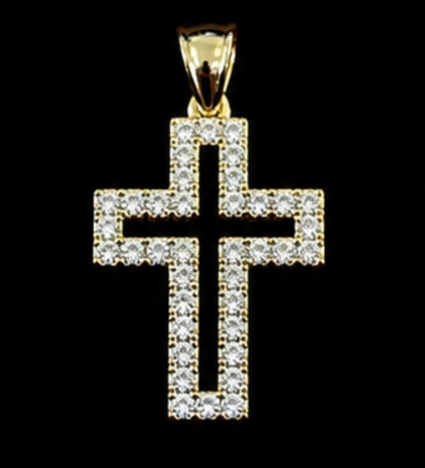 C-74 mini bling Cruz pendant