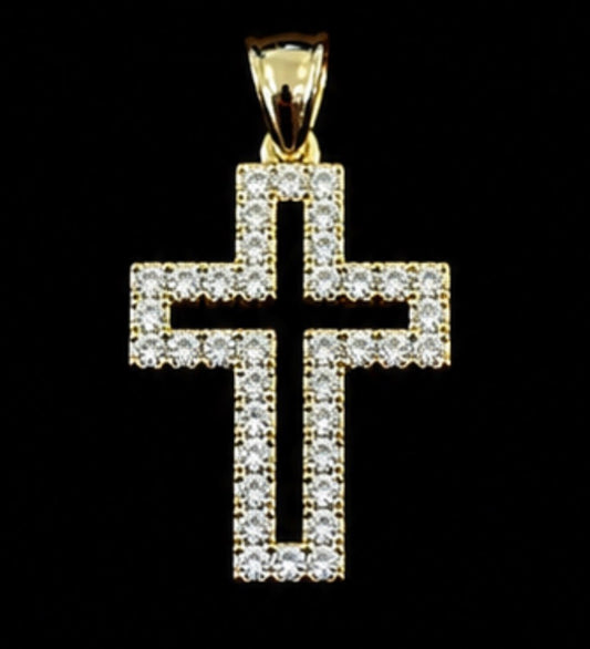 C-74 mini bling Cruz pendant