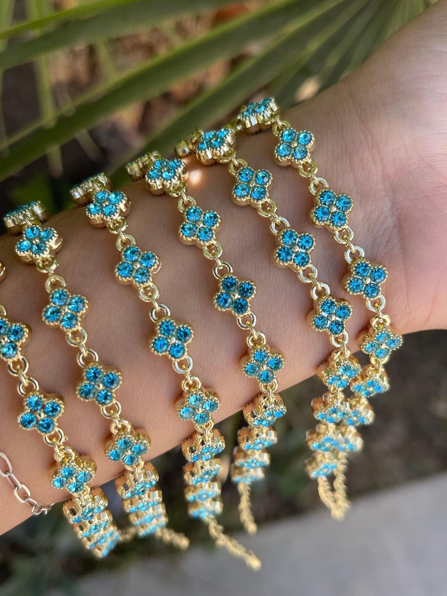 6pcs bracelet blue