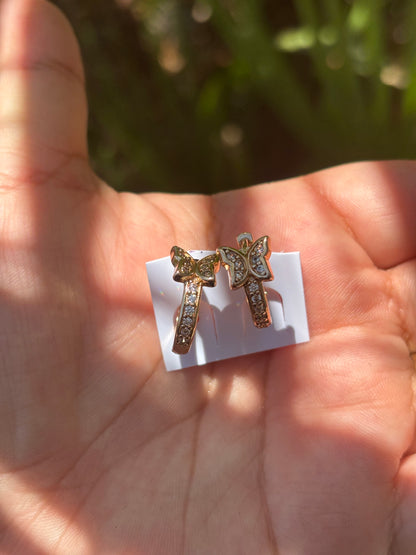 Butterfly High Quality Huggie Earring
