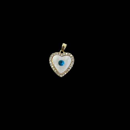 H-58 eye heart pendant