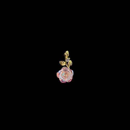 F-7 pink flower pendant
