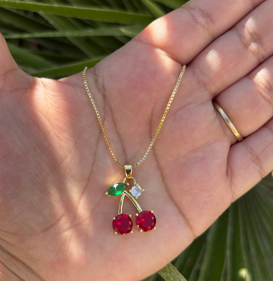 Cherry Pendant With Chain