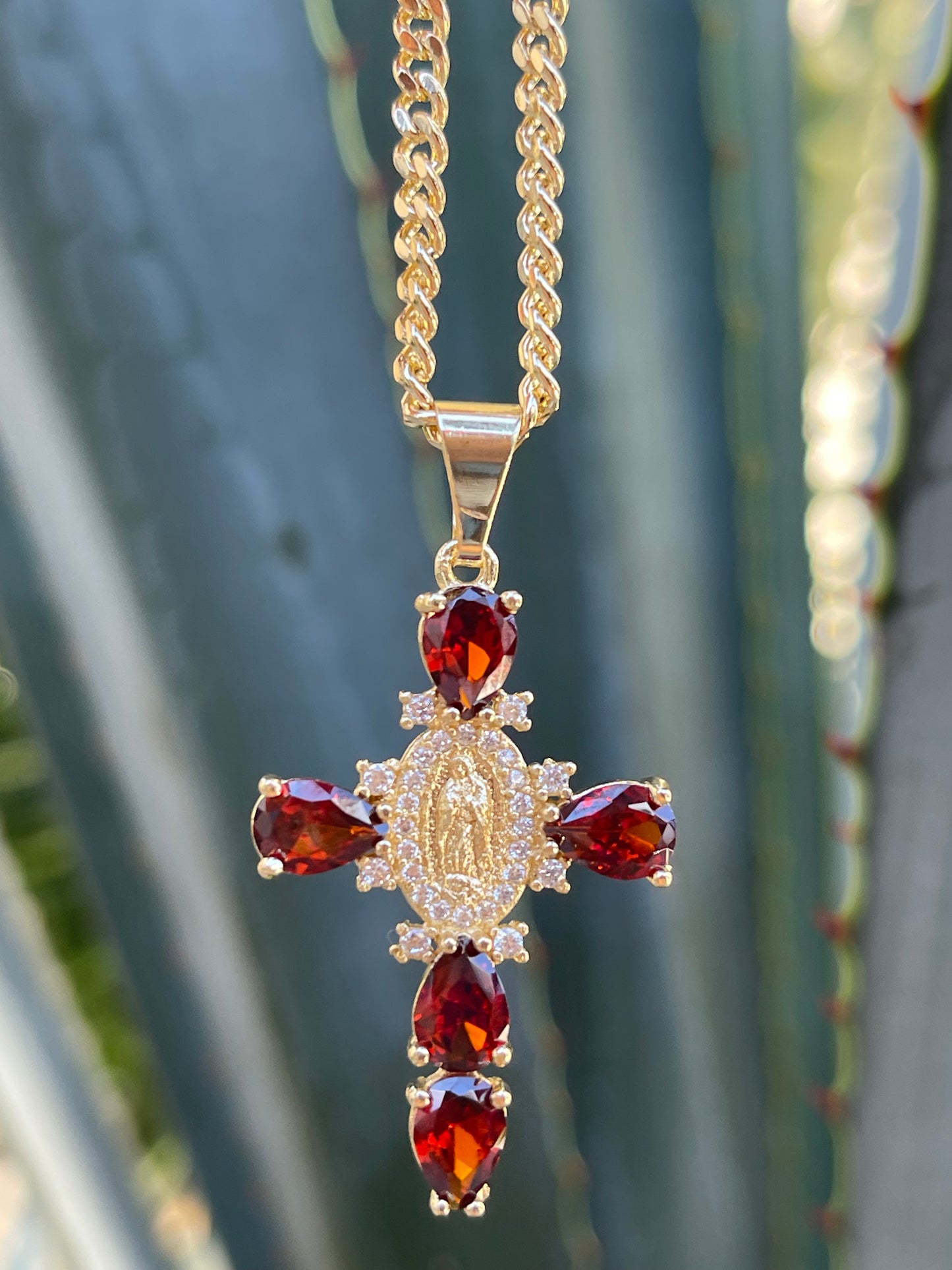 Mini Color Virgen Cross