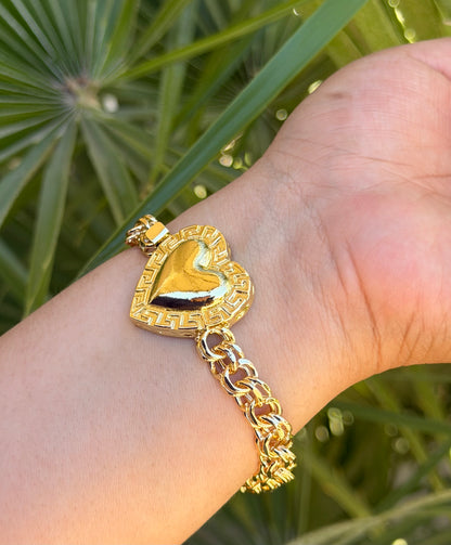 Tejido Chino Heart Bracelet