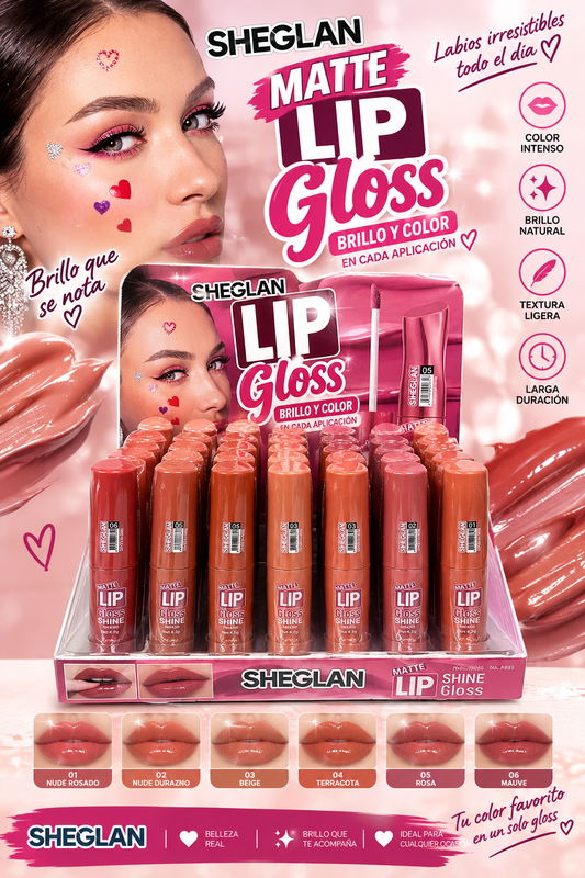 Lip gloss matte 24pcs