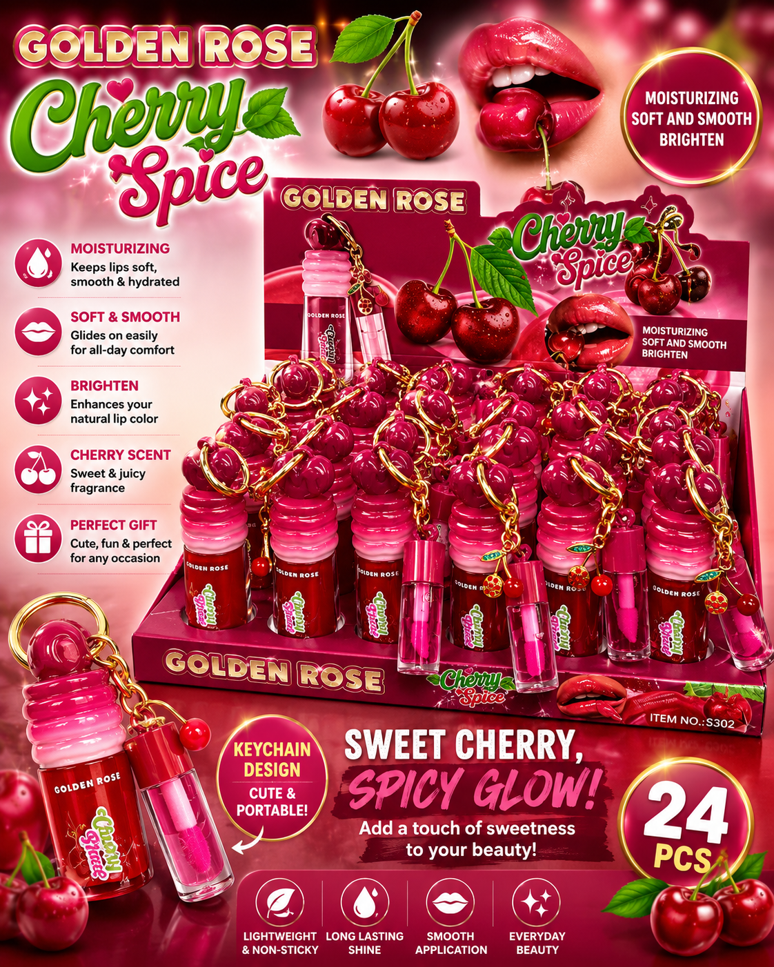 Cherry Lip Duo 24pc