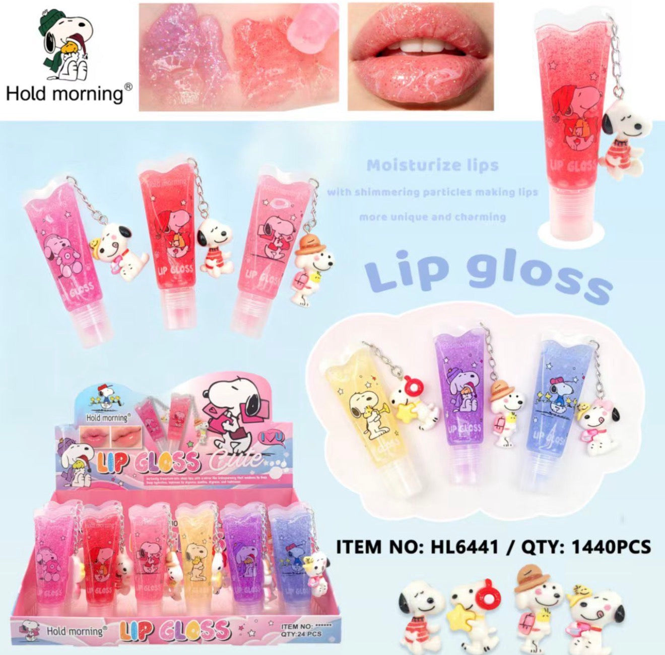 Snoopy Lip with Keychain 24pc