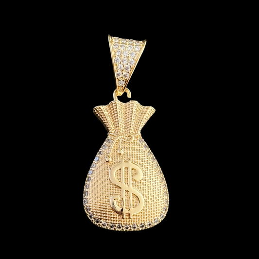 Money bag big pendant C-55